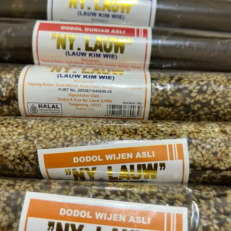 Dodol Ny Lauw (Lauw Kim Wie) Halal Tradisional Asli Khas Tangerang Betawi 200 gr 3