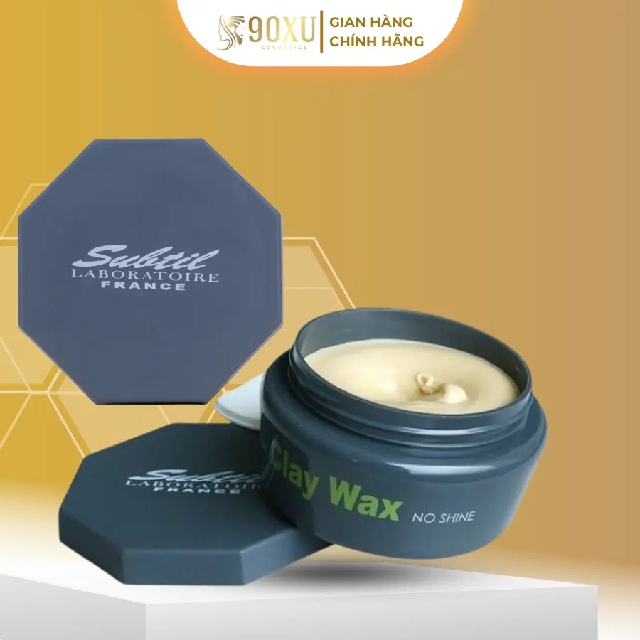 Sáp Vuốt Tóc Clay Wax Subtil phù hợp tóc dày dài trung bình dễ tre