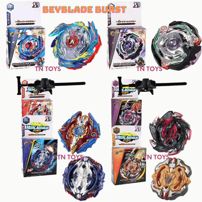  Con Quay Vô Cực Beyblade Burst. Con Quay Vô Cực Chất Liệu Kim Loại Và Nhựa Cao Cấp   kèm bệ phóng  