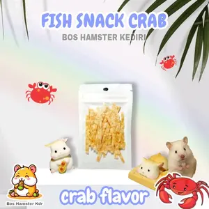 Fish Snack Crab Flavor isi 30-40pcs Snack Hamster Makanan Hamster