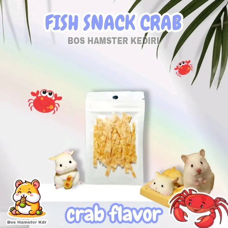 Fish Snack Crab Flavor isi 30-40pcs Snack Hamster Makanan Hamster 0