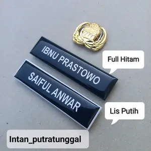Papan Nama Lapis Resin Ukuran 2x8 Cm