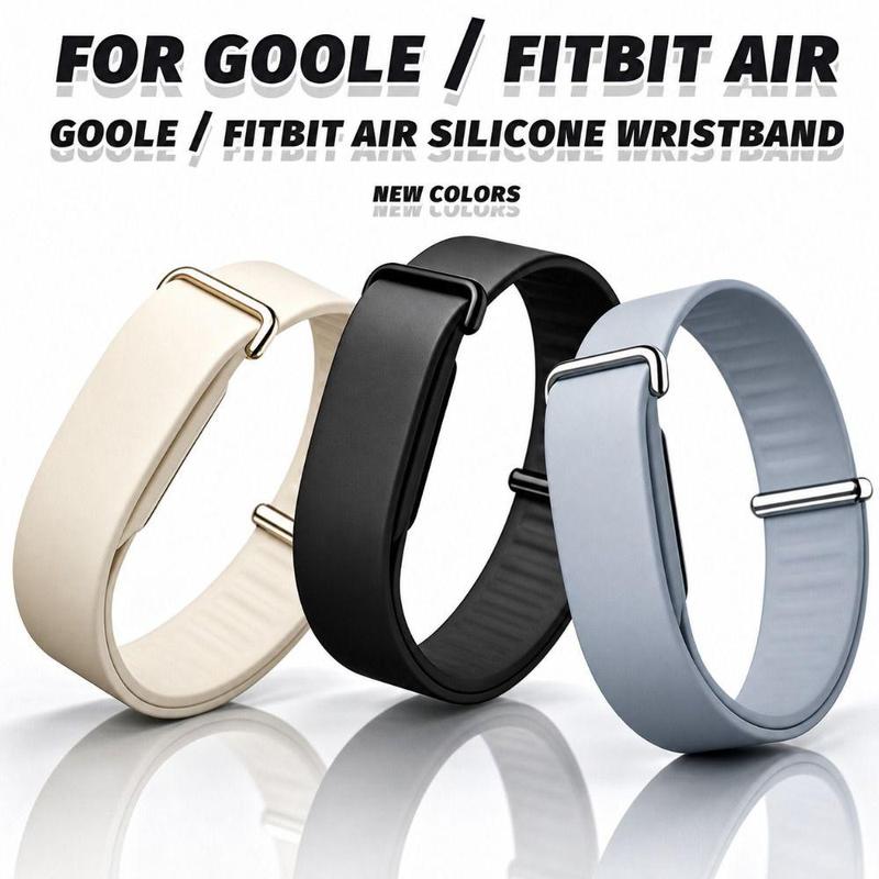 fashout Mới Silicone Ban nhạc thể thao Thiết kế vòng lặp Có thể điều chỉnh Dây đeo thiết bị theo dõi sức khỏe Mềm mại Dây đeo cổ tay thay thế for Google Fitbit Air dành cho nam và nữ