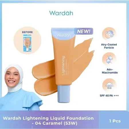 WARDAH Lightening Liquid Foundation 6ml - Mini Size 6