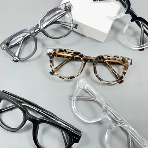 BELI 1 PCS MINUS GRATIS KACAMATA NORMAL} 2120 Kacamata Bulat Terpopuler Pria/Wanita Lensa Bluecromic-Photocromic-Blueray-Antiradiasi ARKHA Eyewear