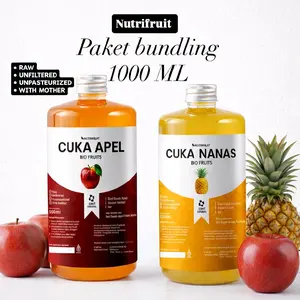 Bundling 1000 ML Cuka Apel & Nanas With Mother Organik