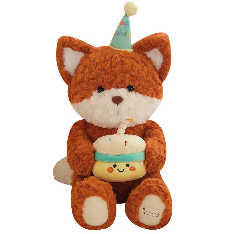 Product Introduction of ตุ๊กตาหมีการ์ตูน หมีและจิ้งจอกเค้กวันเกิด น่ารัก 40 ซม. เหมาะสำหรับเป็นของขวัญวันเกิด 4