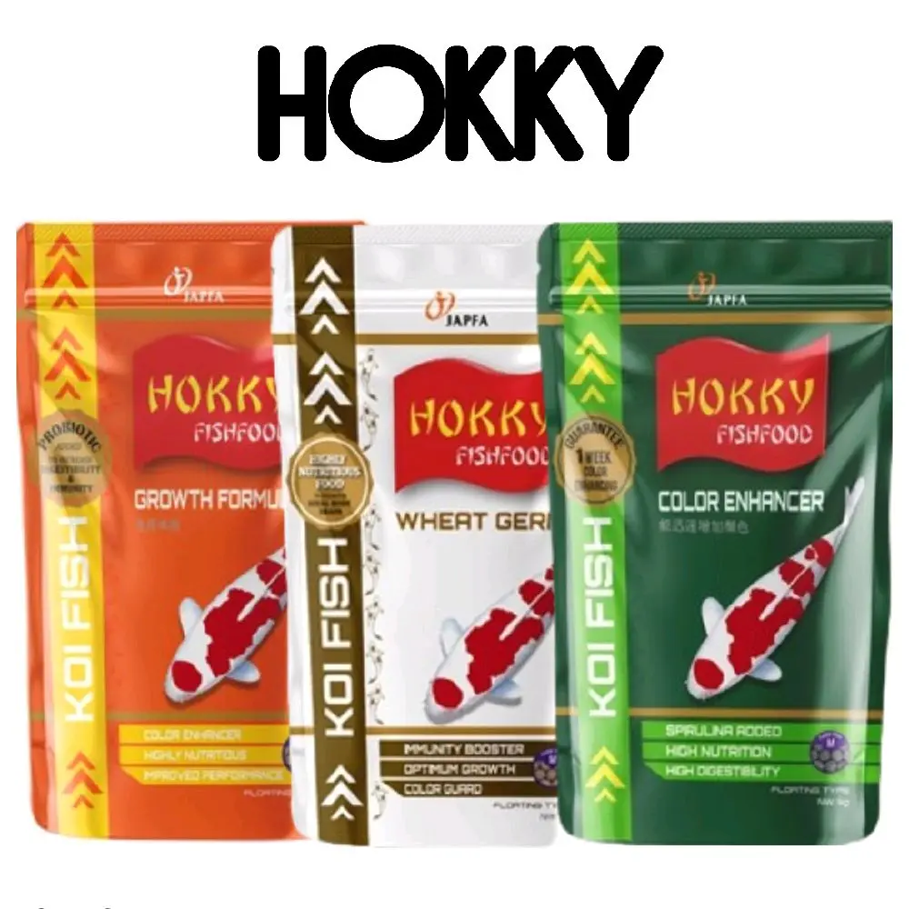 hokky GROWTH formula / hokky COLOR ENHANCER / hokky WHEAT GERM / 1kg / hokky pakan koi
