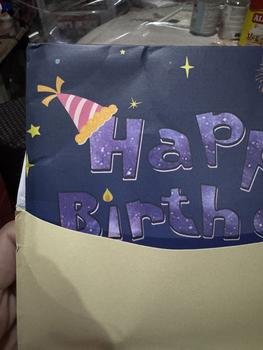 Product Review of 3D Fireworks Pop Up Birthday Cake Card, Happy Birthday Music & Blowable LED Light & Personalized Digital Birthday Ages For Women Mom Husband Men Grandma Kids Wife Pop Up Fireworks Birthday Card happy  birthday  card from Z**r 0