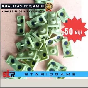 50 Karet RL stik ps3 hijau Karet tombol RL stik ps3 ori Karet stick ps3 op original pabrik Games