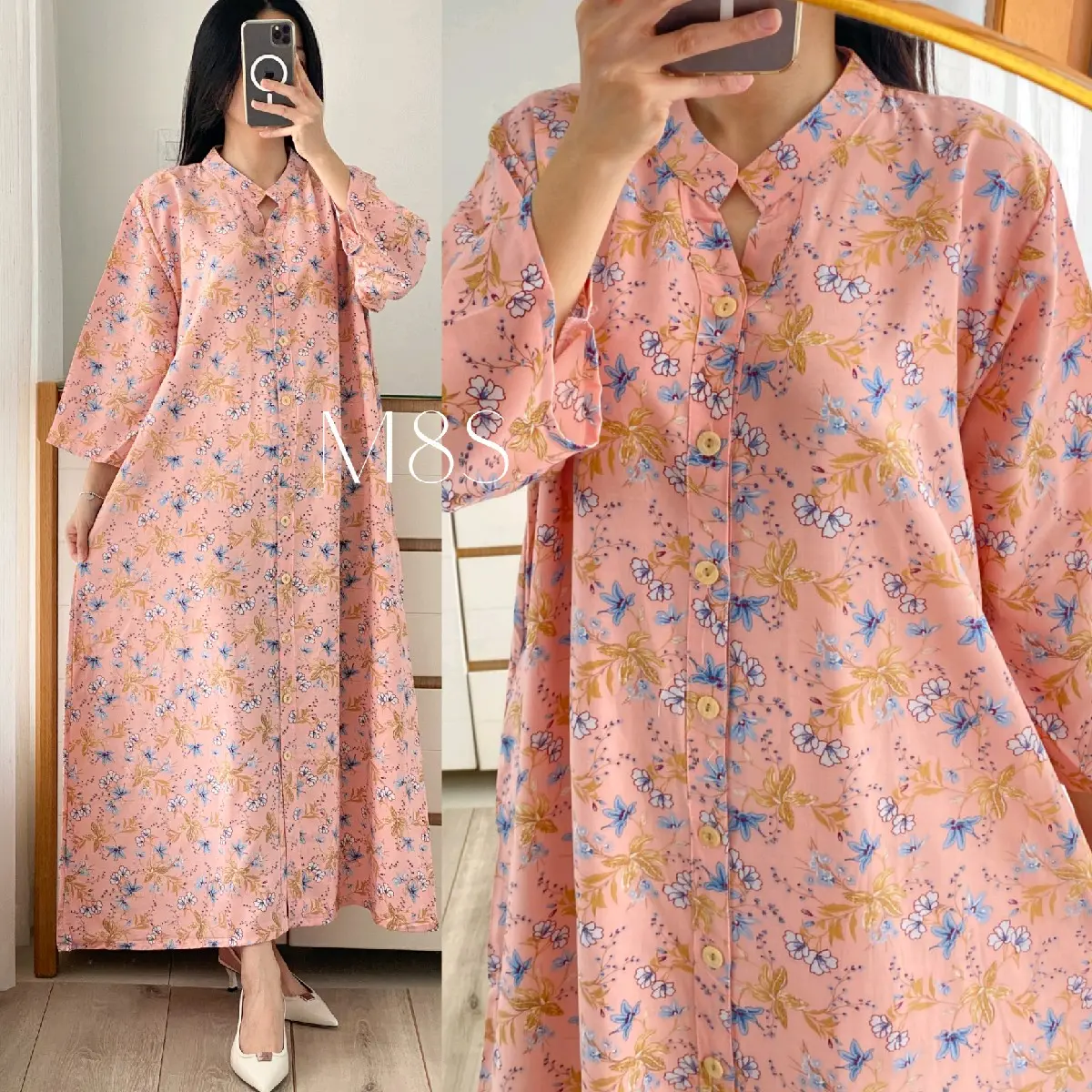 Clinia Long Dress Gamis Rayon Bumil Busui Friendly By M8S Label