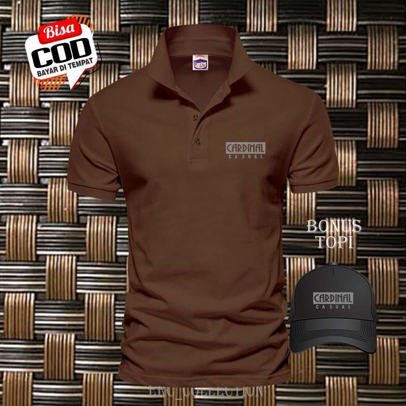 BARU ....!!! Kaos Polo Distro Lengan pendek > Polo Shirt Distro Cardinal Casual Blog Text Silver > Bonus Topi > Baju Kaos Pria Dan Wanita Premium Quality 2