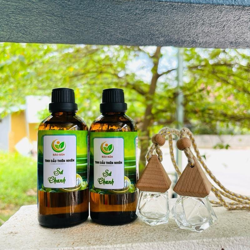 2 Chai TINH DẦU SẢ CHANH 100ml TẶNG 2 VỎ Hương Tự Nhiên TREO XE HƠI DẦU THƠM PHÒNG