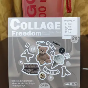 [MILOLI] 20Sheets STICKER COLLAGE FREEDOM Sticker Book Decor DIY Scrapbook Stiker Hias Diary Planner - B0462