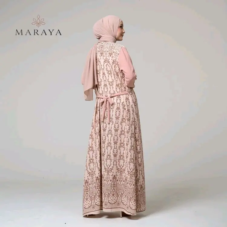 gamis syafira  Wanita Dewasa Muslim Dress Mewah Lebaran terbaru 2025 4