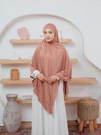 Gambar Jilbab Pashmina Khimar Bandana Instan Jersey Syari Amaluna Jumbo 3in1 - Coksu dari AMALUNA Kota Bandung 1 Tokopedia