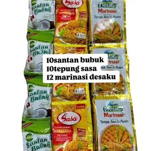 10santan Bubuk + 12marinasi desaku + 10tepung sasa serbaguna (extra hemat dan promo)