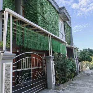 Dekorasi Rumah Rumput Dinding Sintetis 3x1 Meter Daun Sintetis Dinding Pagar