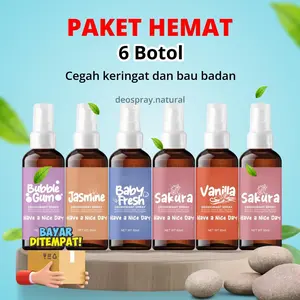 [BELI 1 DAPAT 6] DEODORANT NATURAL SPRAY Tawas Anti Bau Badan & Mencerahkan Ketiak deodorant spray bebas alkohol anti-keringat