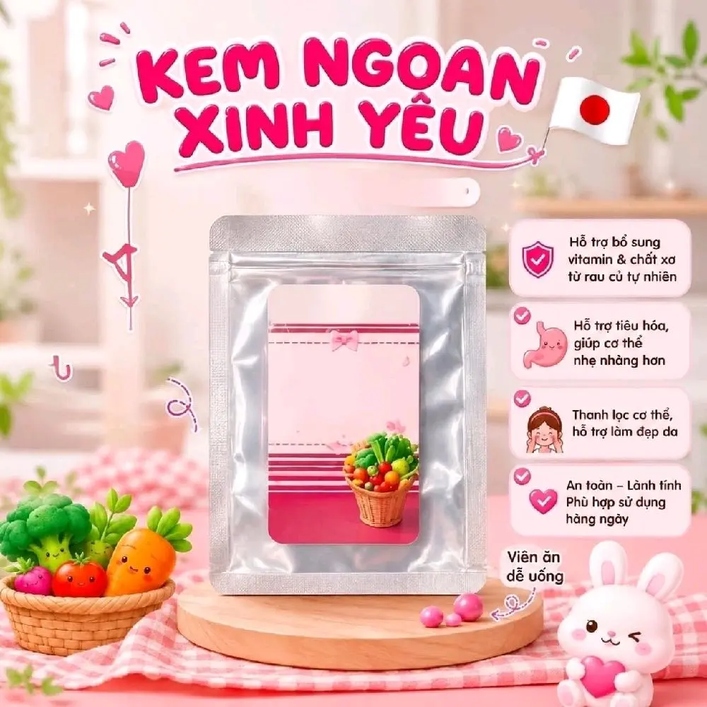 3 vĩ 150 viên hồng rau củ nt chăm sóc da đẹp da