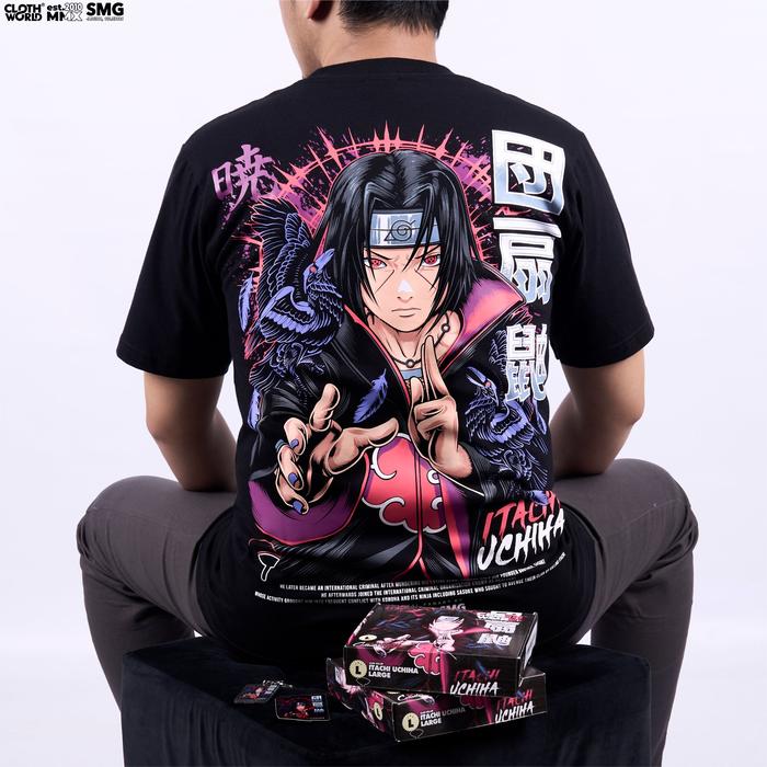 Gambar CLOWOR Uchiha Itachi Akatsuki Eternal Mangekyo Sharingan Anime Naruto Shippuden Boruto Kaos T-Shirt - S dari Clowor Distro Kota Semarang Tokopedia