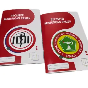 BUKU KUNJUNGAN PASIEN LOGO IDI & PPNI 50 Lembar Kertas Artpaper 230 Cover Formal untuk Organisasi