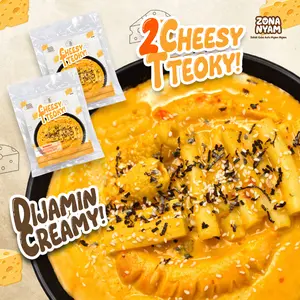 ZONA NYAM Paket Bundling 2pcs Topokki Keju Creamy Tteoky Cheesy Makanan Instan