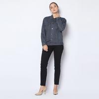 Gambar Jaket Katun Denim Wanita Kerah Basic Kantong Tempel Casual Fit Abu Tua 292403 Kancing Blazer - Abu-abu, S dari 2nd RED ID Kab. Bandung Barat 5 Tokopedia