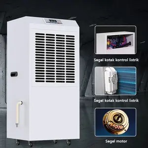 NEW Dehumidifier 158l Daya Tinggi Pencairan Es Kontrol Kelembaban Pengatur Waktu Lembaran Logam Otomatis Dehumidifie