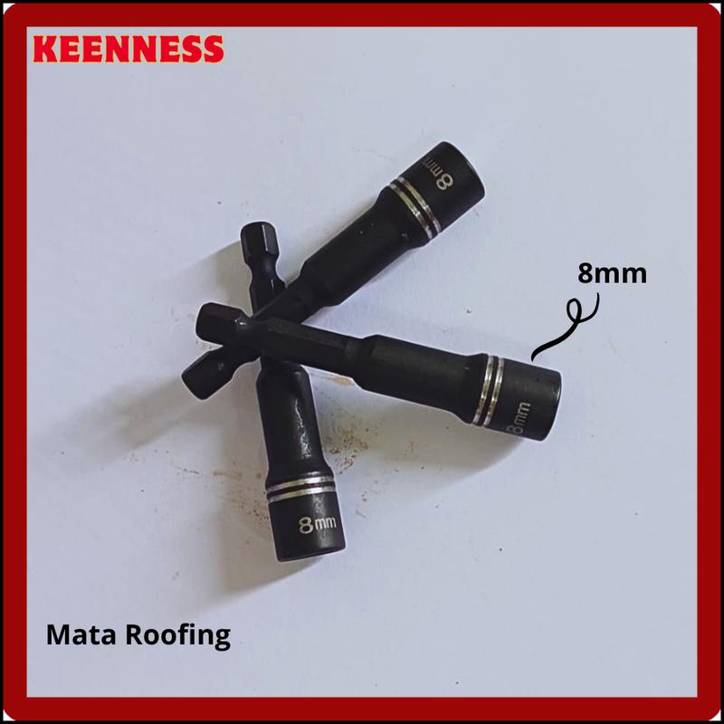 Mata Bor Sok Roofing Magnet 8X65 Mm Sock Baut Sekrup Ruping Baja Ringan ...