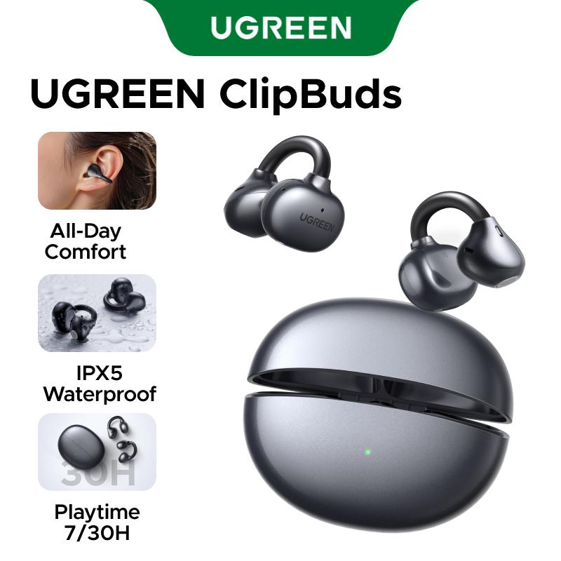  UGREEN ClipBuds Bluetooth 6.0 Tai nghe không dây Clipbuds Thiết kế kẹp tai Tai nghe hở tai Âm thanh tích hợp HD Voice Cuộc gọi giảm tiếng ồn SKU: 75624 