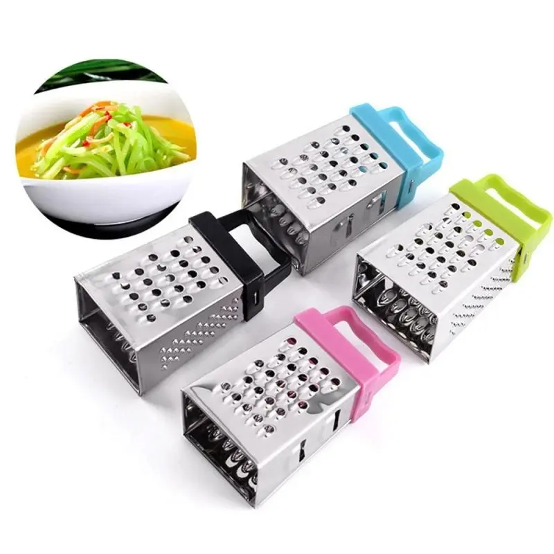 1PC Fruit Vegetable Grater Stainless Steel Manual Lemon Cheese Vegetable Fruit Chopper Grater Garlic Slicer Kitchen Accessories Tool OK 1372