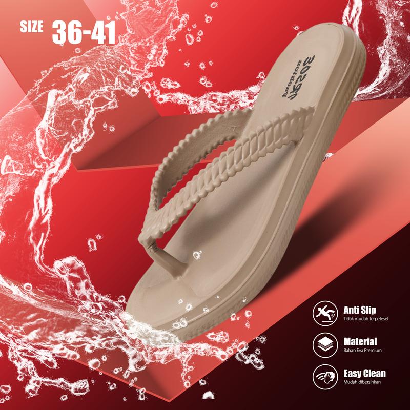 Sandal Jepit Wanita Kekinian 721M Wanita Dewasa Sandal Daily  Sandal Empuk dan Ringan Dengan Berbahan Karet Eva Premium 2