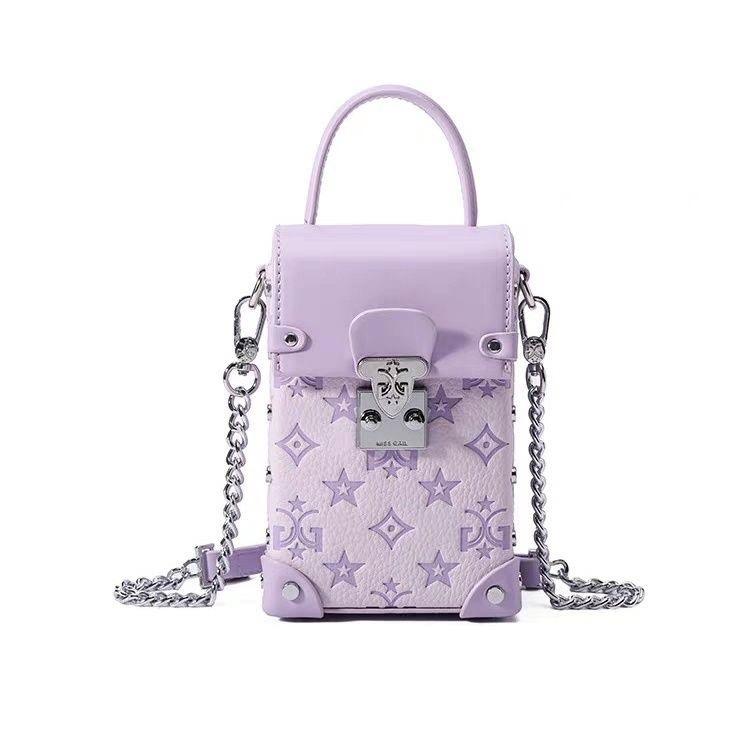 Túi miss Gail 8007 điện thoại tím (kèm hộp hãng)