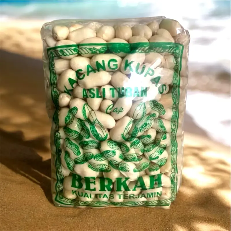 Kacang Kupas Tuban Paket 2 Bungkus 700g - Makanan Ringan Halal Organik Rendah Gula - Snacks Cemilan Food Kering kacang