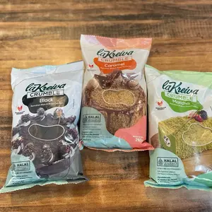 La Kreiva Crumble Halal dengan Varian Rasa Black Caramel dan Matcha 250g