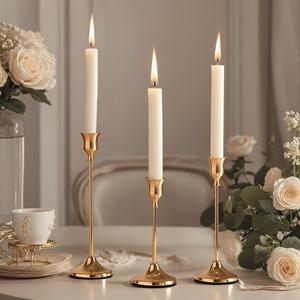 Set de Portavelas Vintage, Centro de Mesa Decorativo Retro Moderno, Decoración de Mesa para Bodas, Mantel de Chimenea, Regalo de Decoración para el Hogar