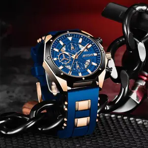 AIYSIHI 2026 Jam Tangan Pria Original Seri Terbaru, Multifungsi Anti Air, Tanggal Kalender Kronograf + Kotak Asli2320