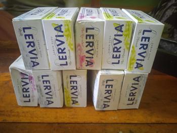 Product Review of PROMO 10PCS SABUN BATANG LERVIA 90GRAM Soap Pencerah from I**🦄 0