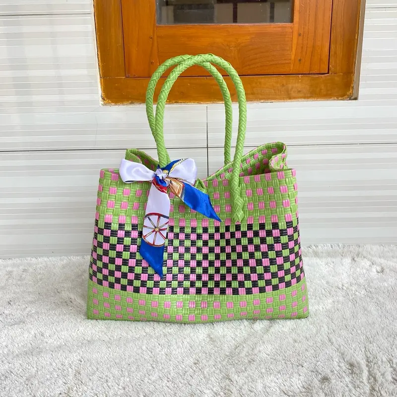 Tas Anyaman Wanita Jally Premium XL Muat 10kg Bisa Tambah Nama 7