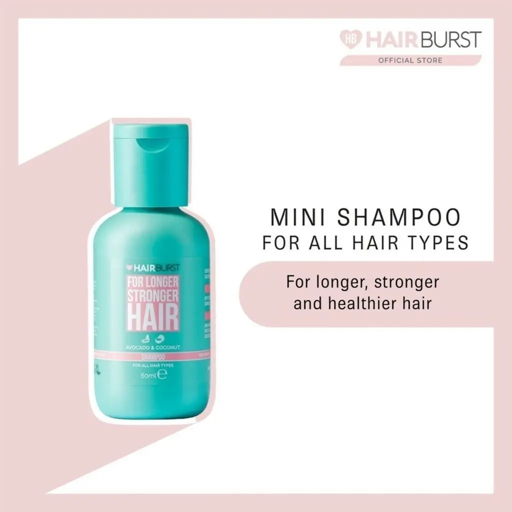 Hairburst Mini Shampoo for Longer, Stronger Hair 60ml