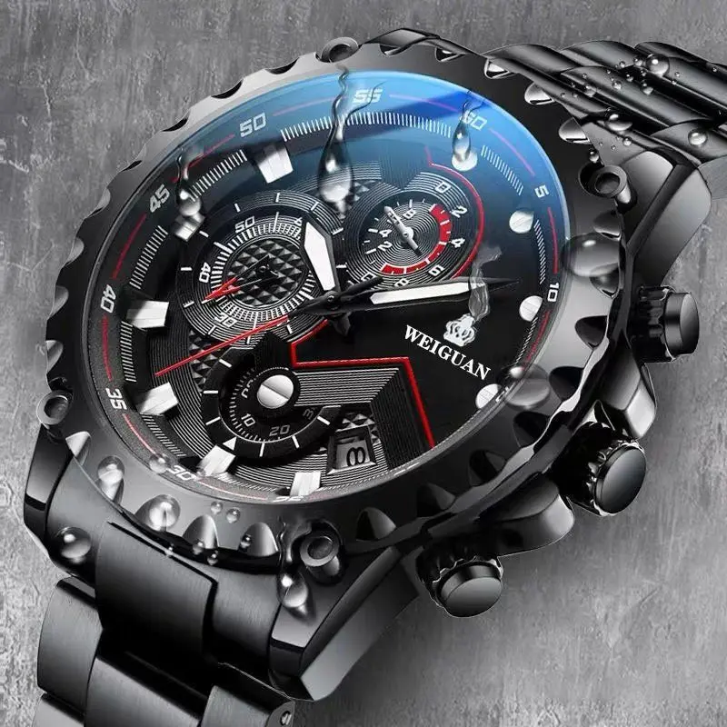 2022 New Genuine Goods Swiss Watch Men's Mechanical Watch Trendy Korean Style Student Sports Waterproof Luminous Large Dial