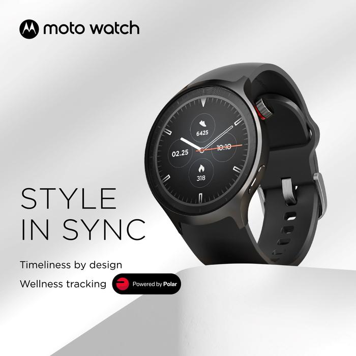 Gambar Moto Watch 1.4" OLED Display AOD - Dual Frequency GPS - 47mm - Built-in Mic & Speaker - powered by Polar - 13 days Battery - Stainless Steel Frame - GorillaGlass3 - 1ATM Underwater Protection dari Motorola Indonesia Kota Administrasi Jakarta Utara Tokopedia