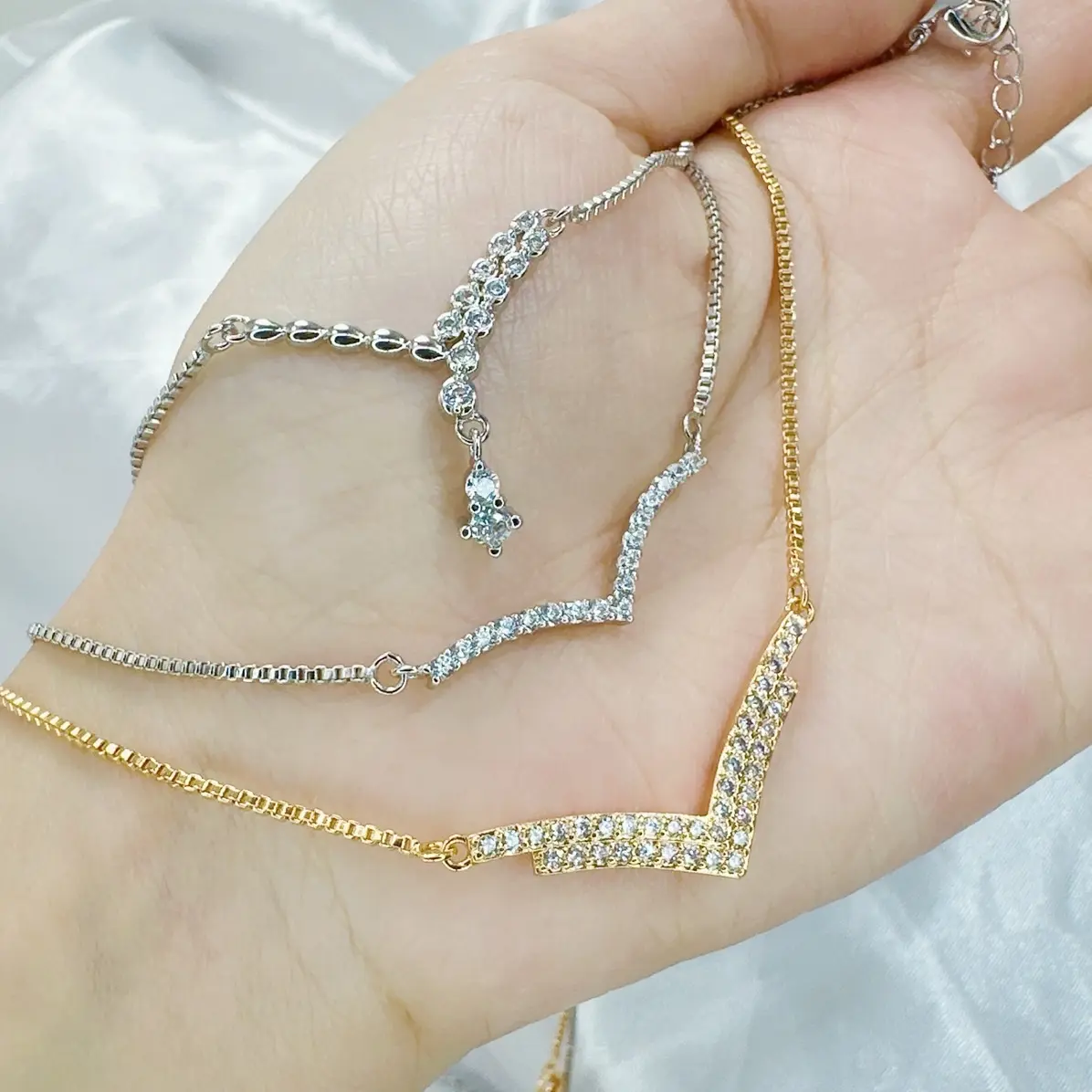 Beli 2 bonus 1 cincin/anting. K10 kalung koye  fuji perhiasan wanita xuping