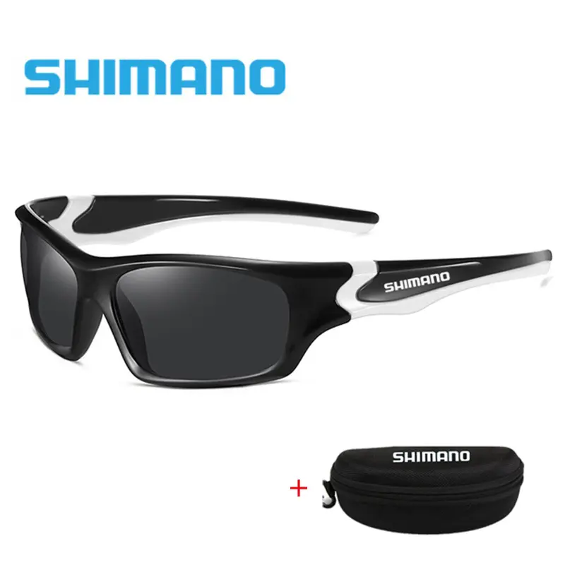 Kính Shimano Uv400 dành cho nam giới, kính câu cá phân cực, kính râm vuông cổ điển, Chống tia cực tím, thể thao ngoài trời, cưỡi ngựa, mới