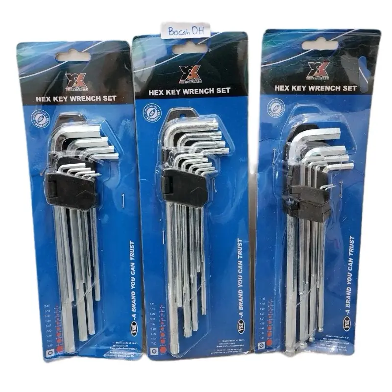 KUNCI L SET PANJANG 23cm MODEL SEGI BOLPEN BINTANG