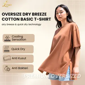 Kaos Oversized Premium Basic Polos with Cotton DryBreeze Cooling Sensation Quick Dry | LUMO