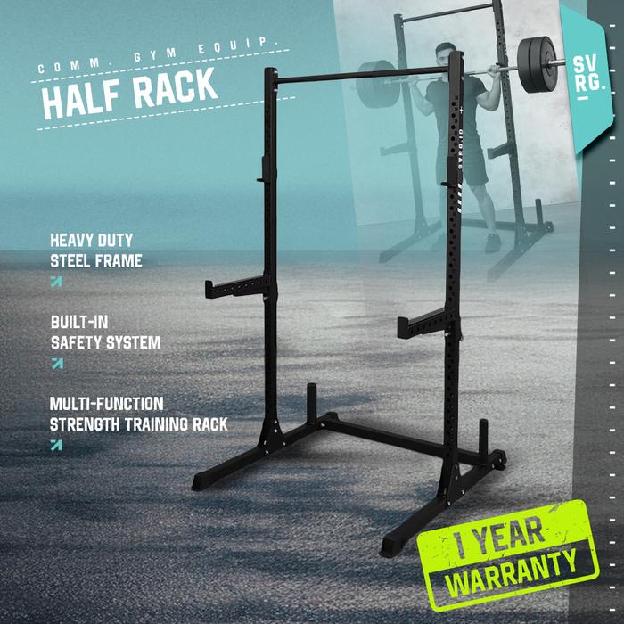 Gambar SVRG Half Rack 50Mm - Gym Fitness Power Half Rack dari SVRG Store Kota Tangerang Tokopedia