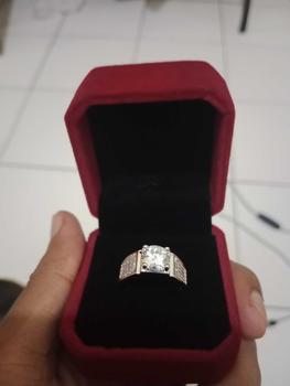 Product Review of OS1-D02 Cincin couple luxury |Cincin wanita elegan high quality Grade VVS1 grade 5A original store cantik elegan lapis anti karat anti luntur anti berubah warna garansi 1 tahun D02 COD cincin platinum from ☠**️ 1