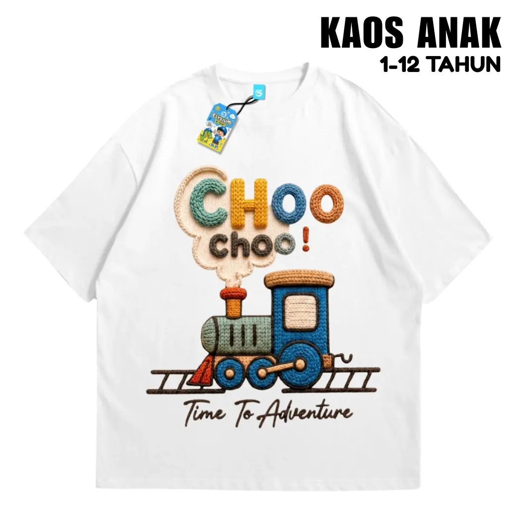 [Free Stiker Nama] KAOS ANAK 1-12 TAHUN EFEK BORDIT MOTIF KENDARAAN SERIES